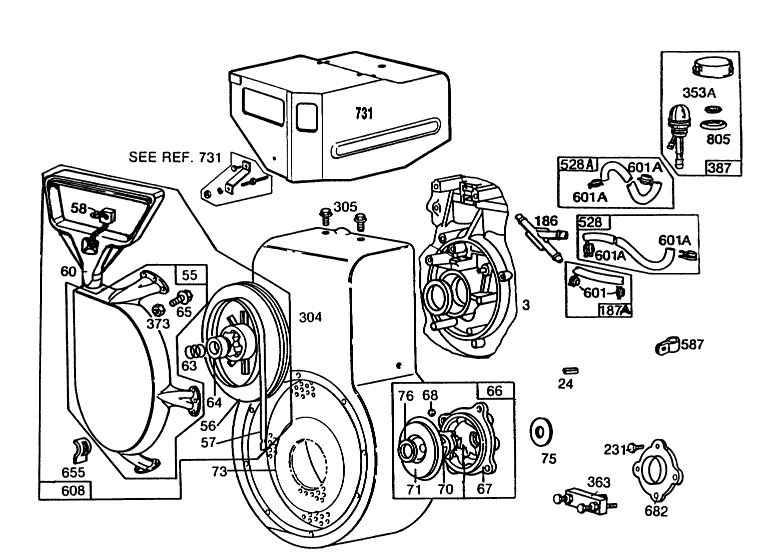 Engine Briggs & Stratton Model No. 252416-0735-01 (continued)