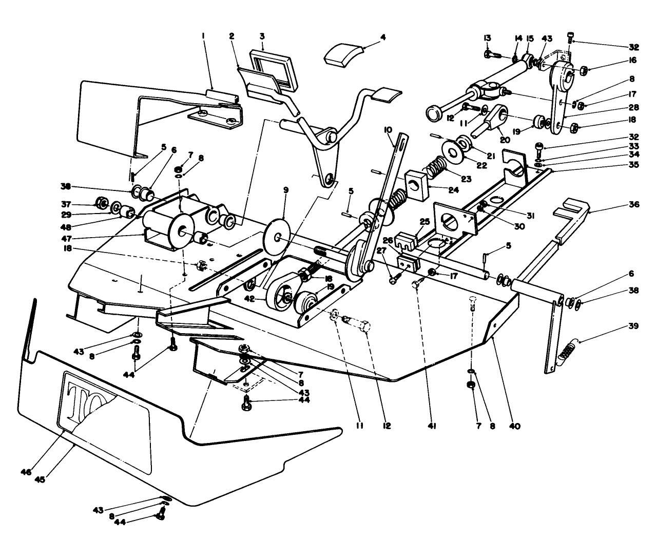 Foot Rest & Pedal Assembly