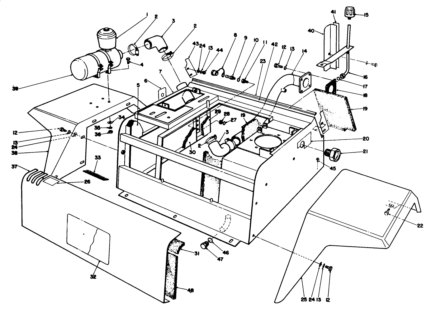 Fenders & Center Console Assembly
