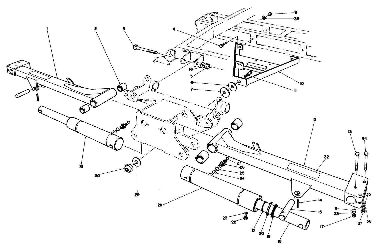 No. 2 & 3 Lift Arms Assembly