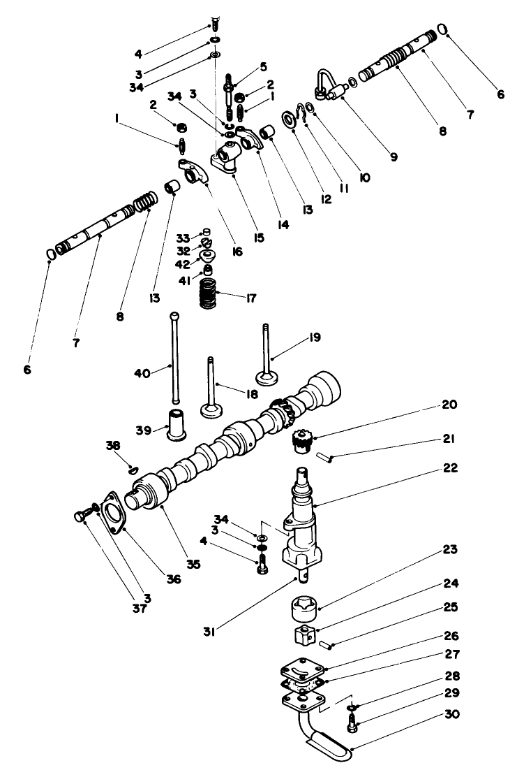 Valve, Camshaft & Pump Components