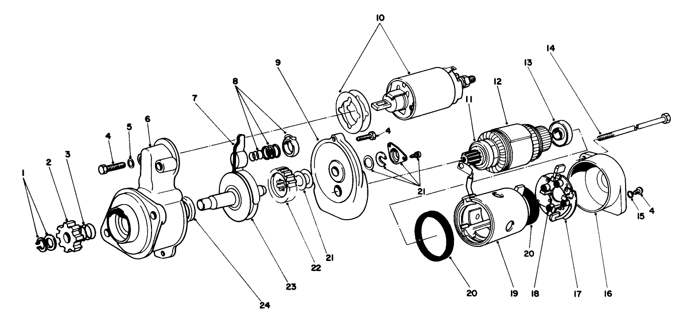 Starter Motor Assembly No. 51-7590