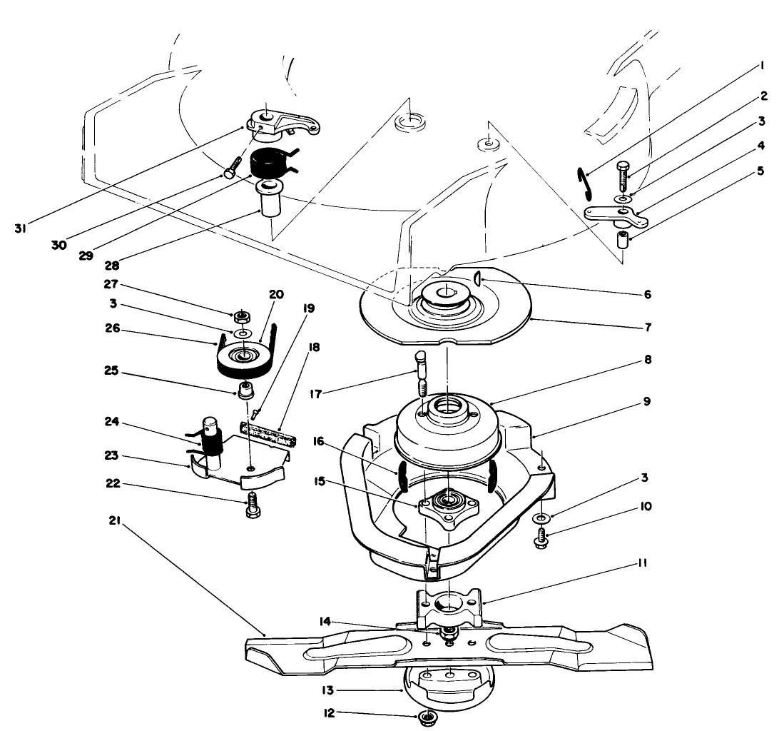 Blade Brake Clutch Assembly (used On Units With Serial No. 6000101-6002200)
