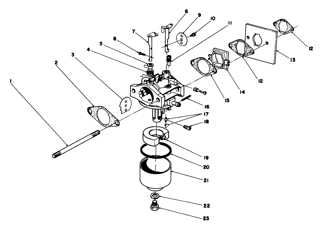 Carburetor Assembly 47pe-4 : (used On Units With Serial No. 6000101-6002200)