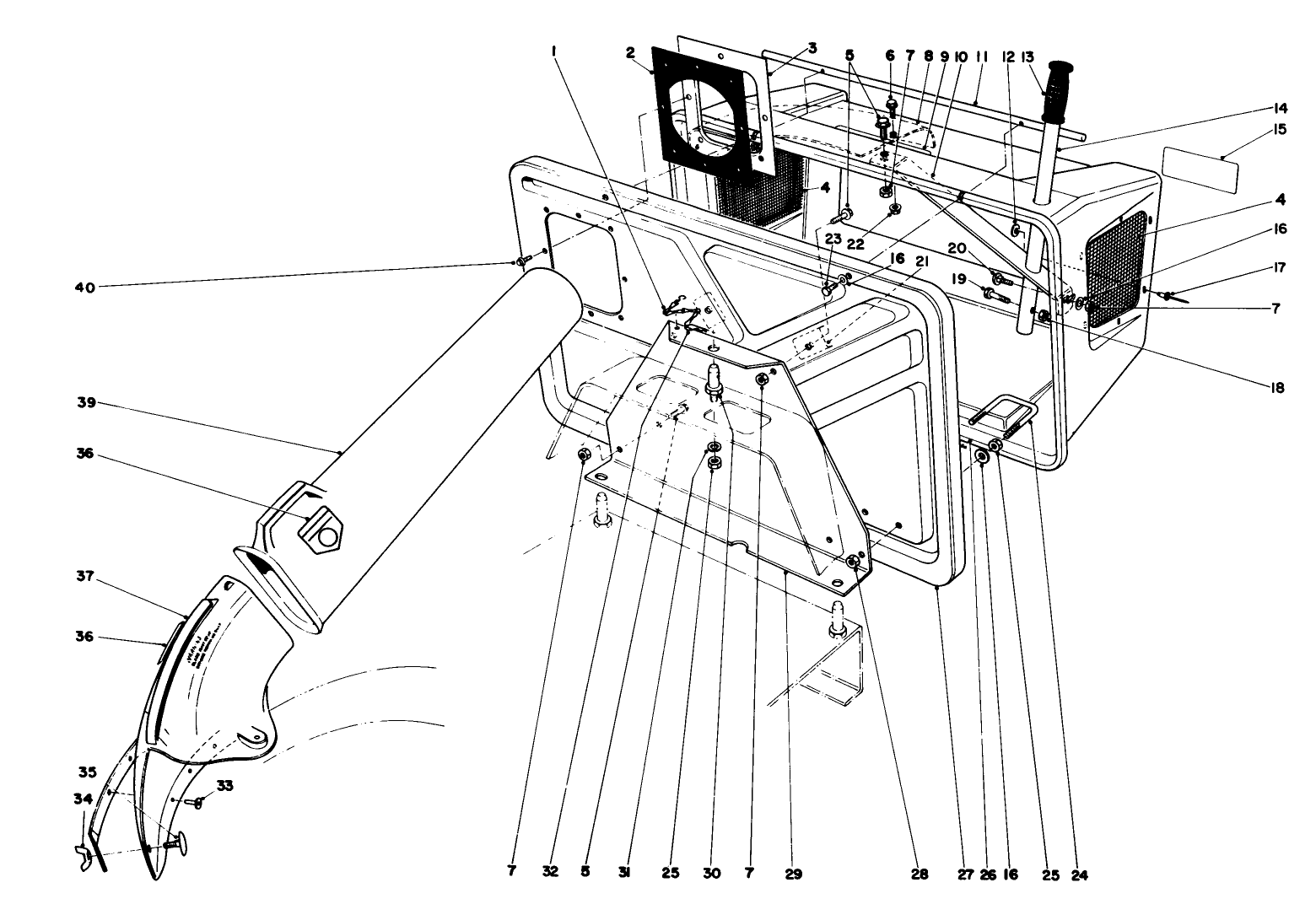 Easy-Empty Grass Catcher Model No. 59046 (optional)