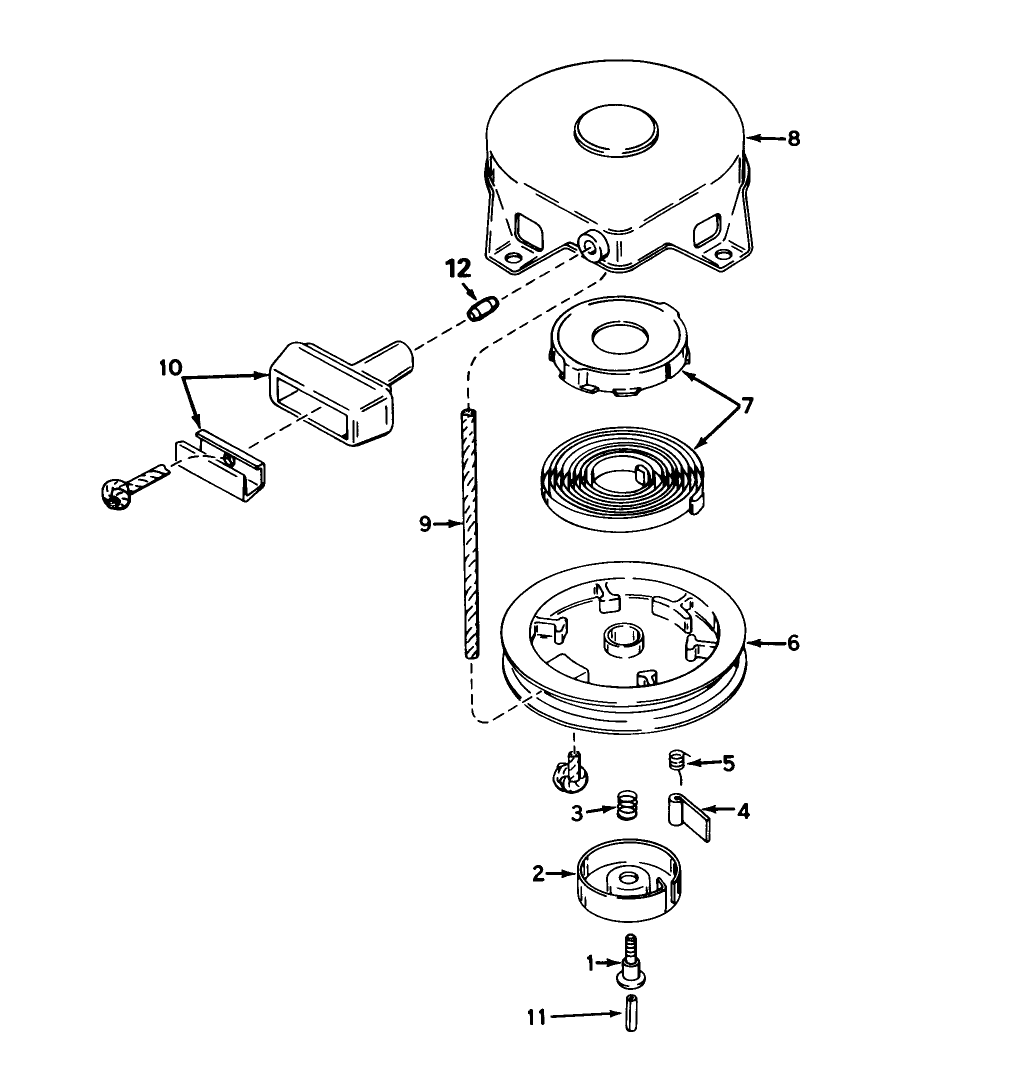 Rewind Starter No. 590420a