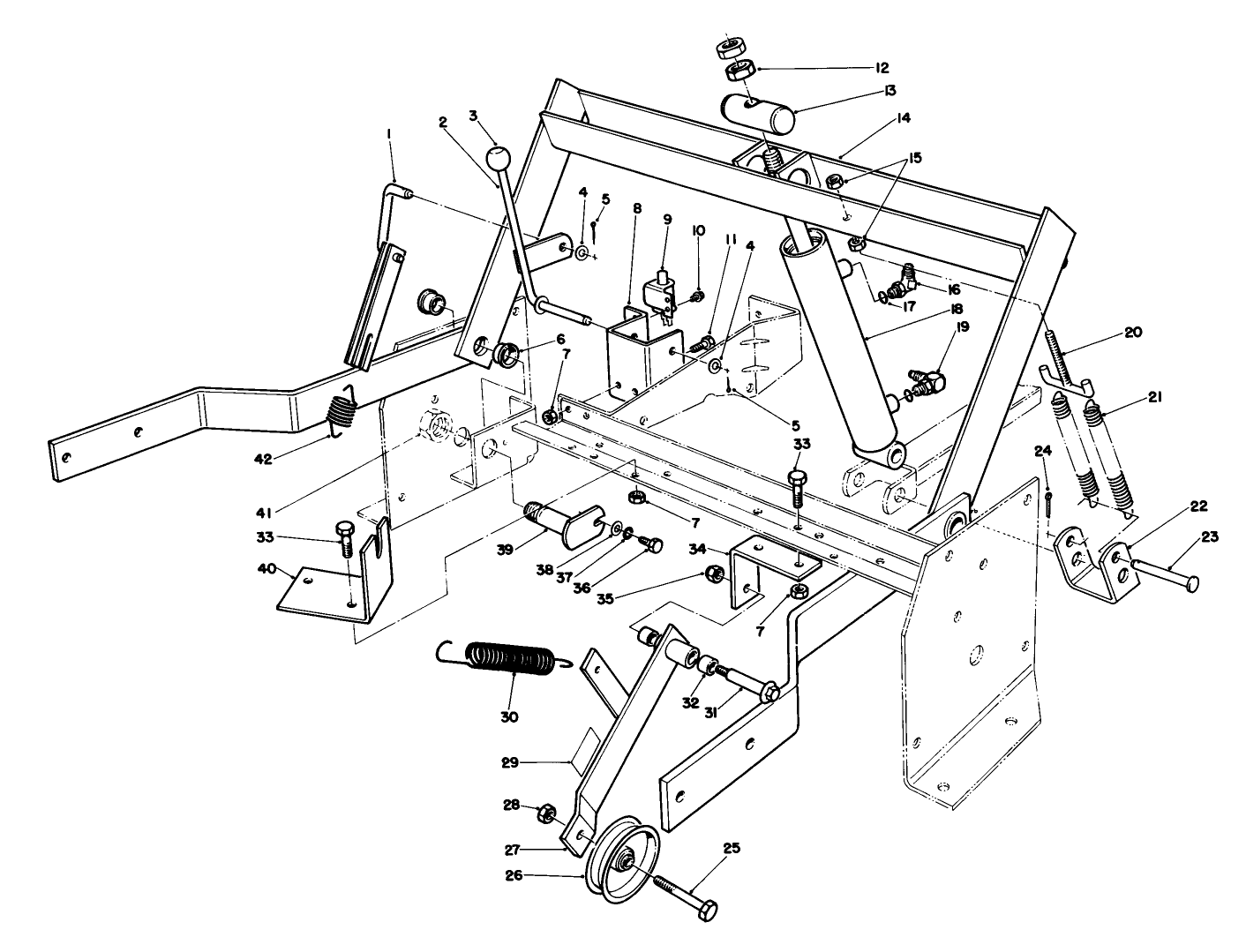 Parking Brake & Lift Frame Assembly