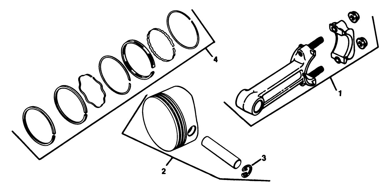 Piston & Rod-Engine Kohler Model No. Kt17qs Type No. 24324