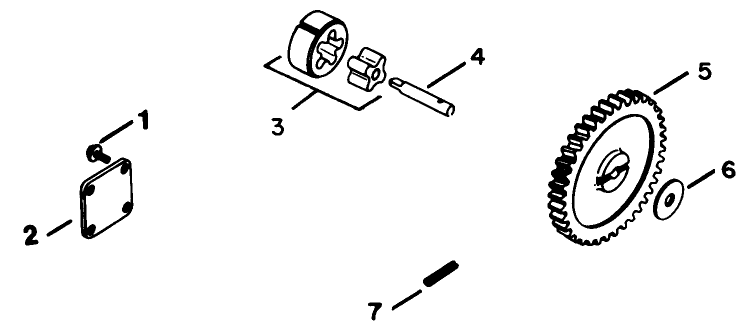 Oil Pump-Engine Kohler Model No. Kt17qs Type No. 24324