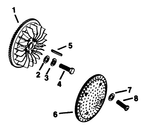 Flywheel-Engine Kohler Model No. Kt17qs Type No. 24324