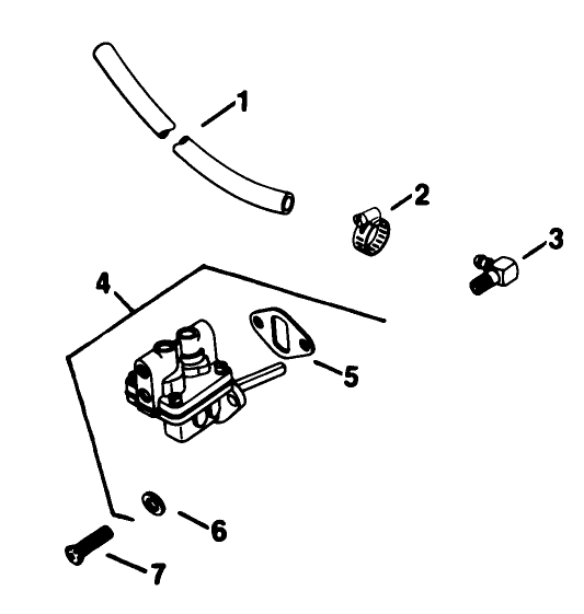 Fuel Pump-Engine Kohler Model No. Kt17qs Type No. 24324