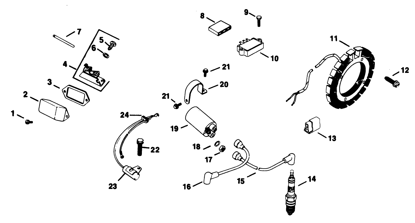 Ignition-Engine Kohler Model No. Kt17qs Type No. 24324