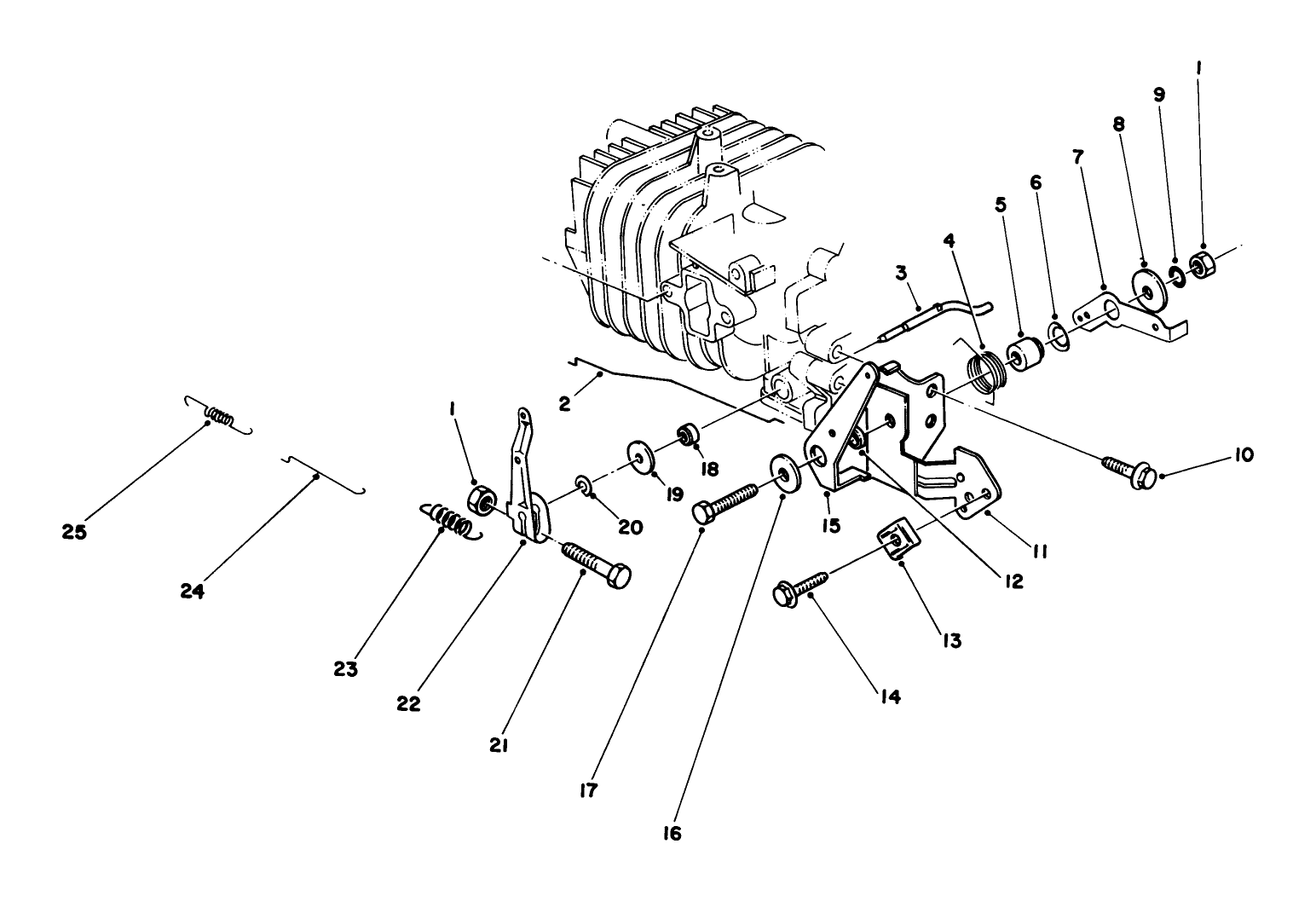 Governor Assembly Engine 47pe4 (used On Units With Serial No. 6000101-6004101) Engine 47pf5 (used On Units With Serial No. 6004102 & Up)