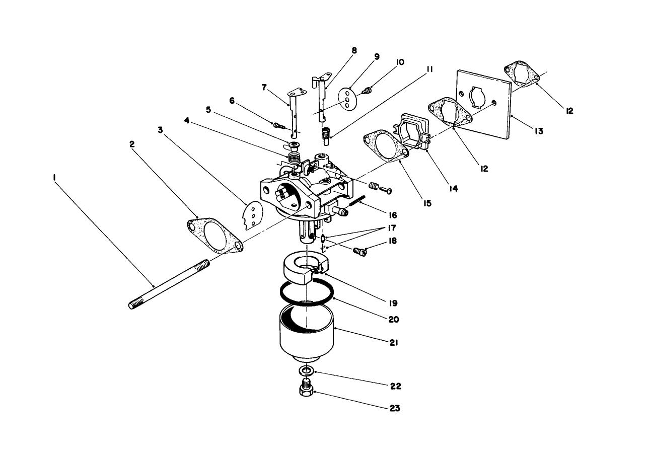 Carburetor Assembly Engine 47pe4 (used On Units With Serial No. 6000101-6004101) Engine 47pf5 (used On Units With Serial No. 6004102 & Up)