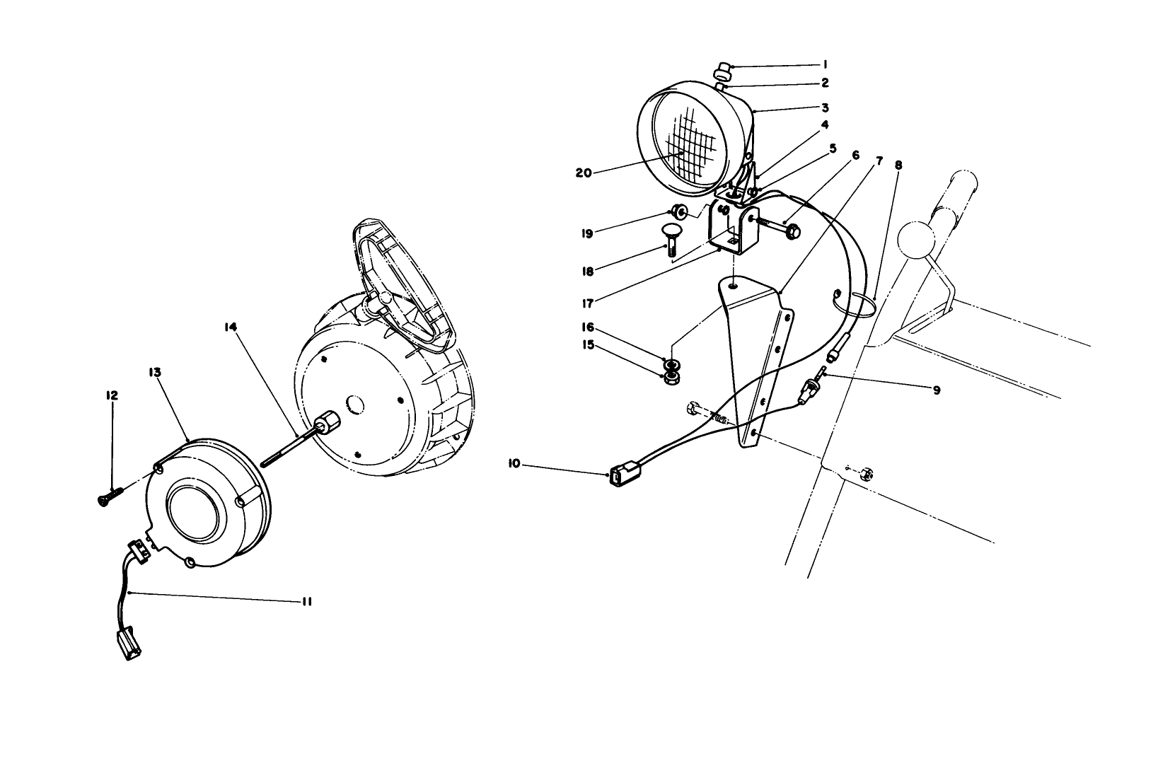 Light Kit No. 54-9821 (optional)