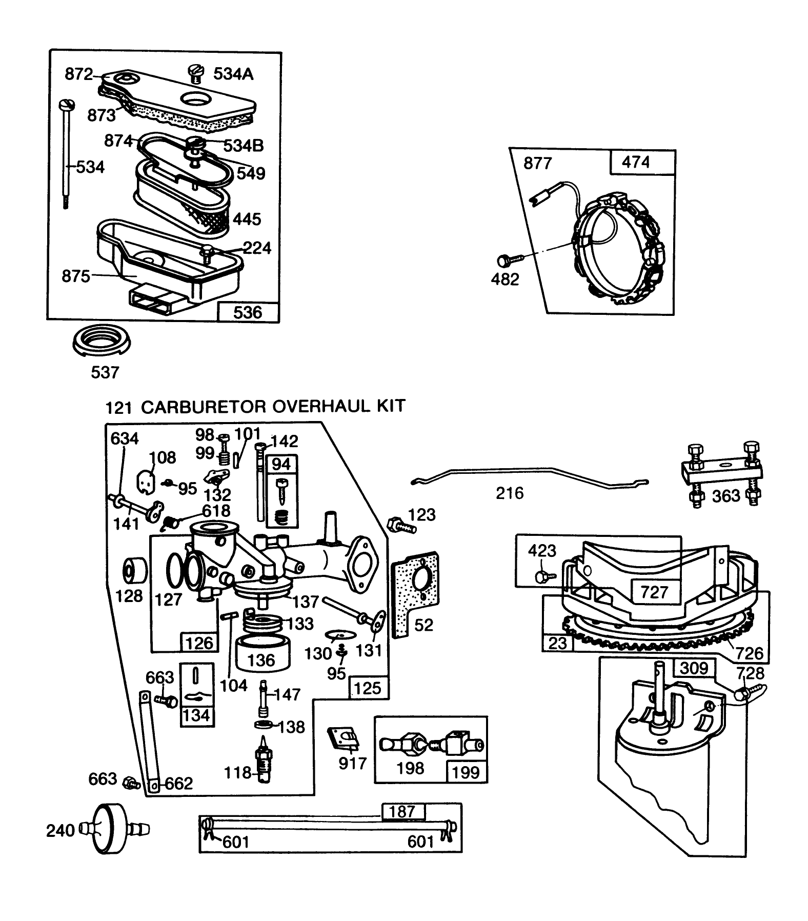 Engine Briggs & Stratton Model 253707-0157-01 (continued)