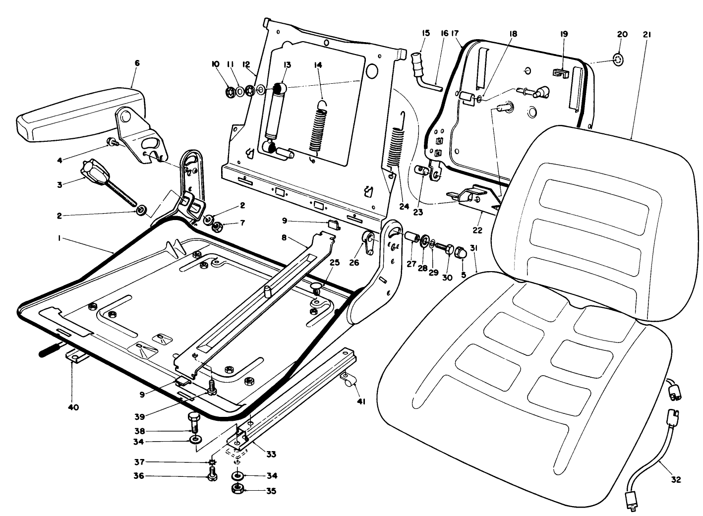 Seat Assembly Model No. 30756 (optional)