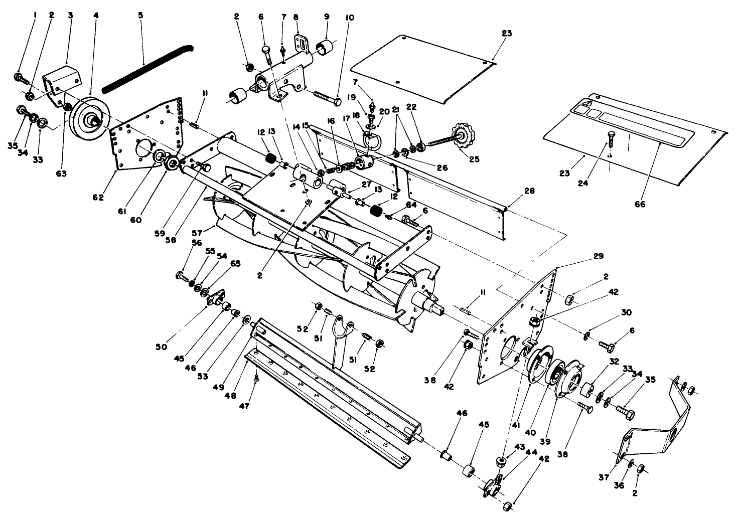 5 Blade Cutting Unit Reel Assembly