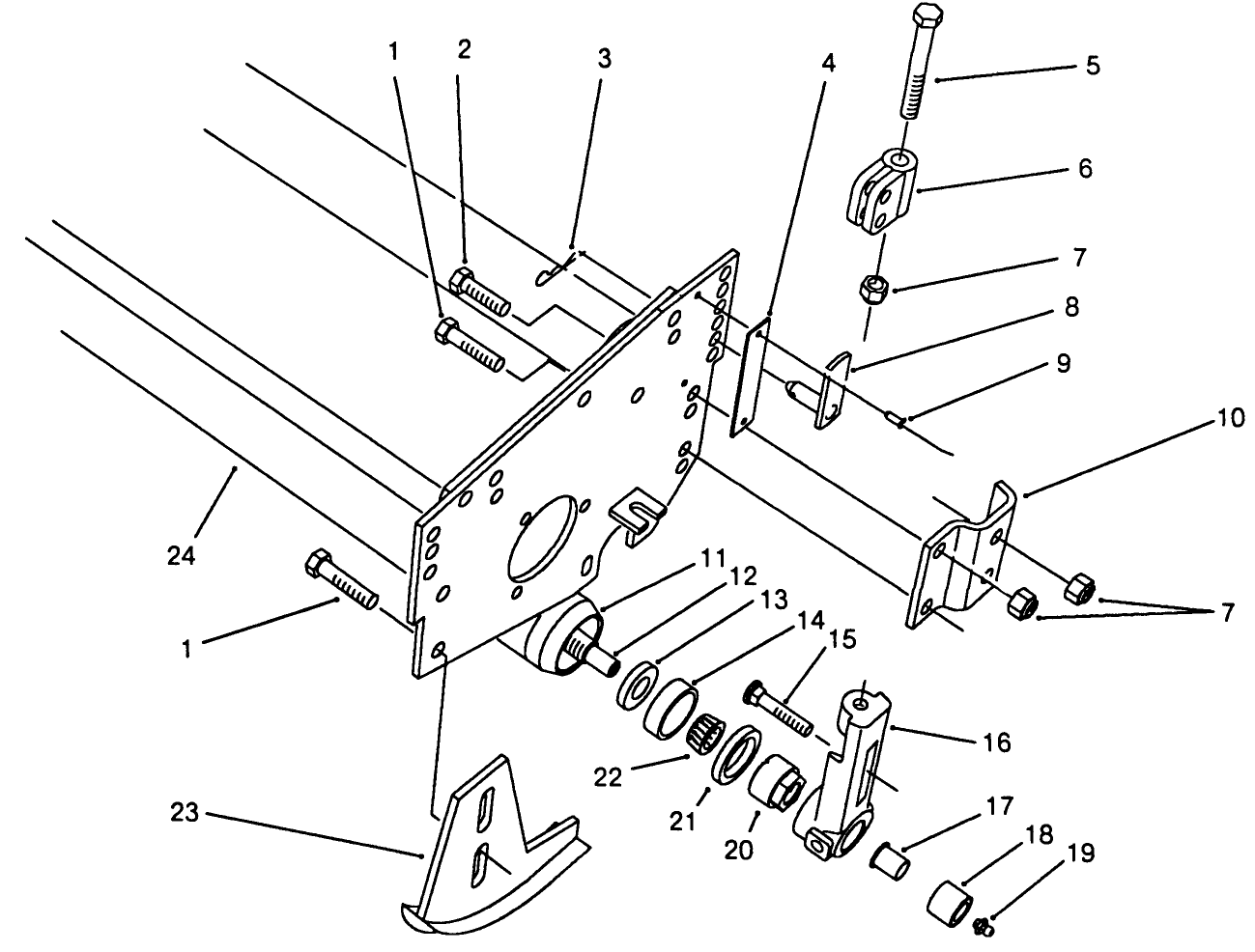 5 Blade Cutting Unit Roller Assembly