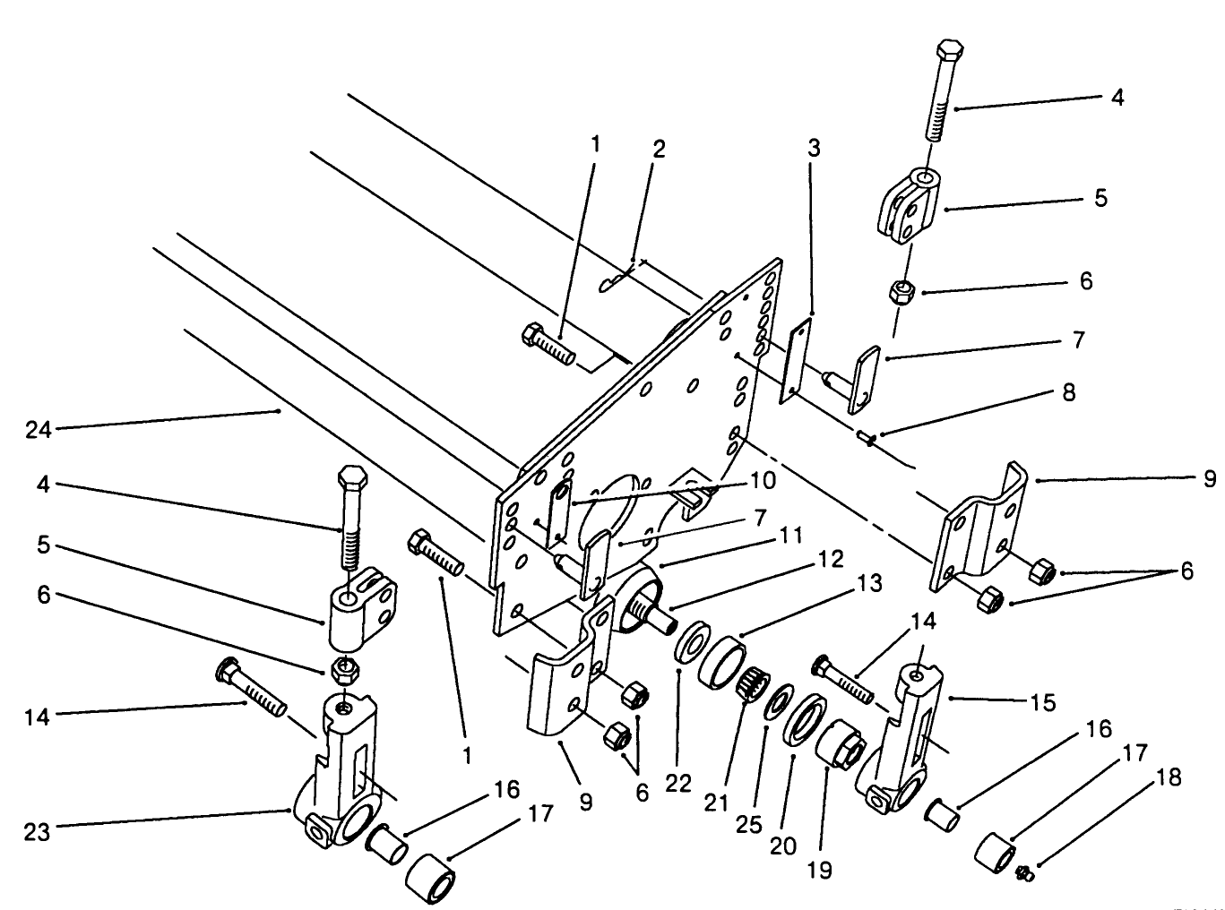 8 Blade Cutting Unit Roller Assembly