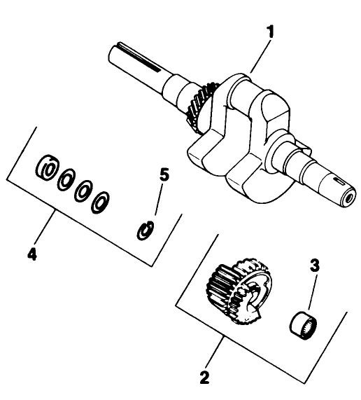 Crankshaft-Engine Model No. M16 Spec. No. 711526