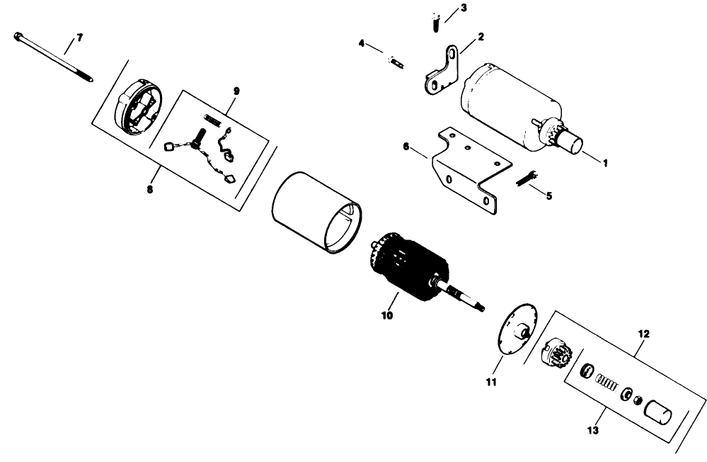 Electric Starter-Engine Model No. M16 Spec. No. 711526