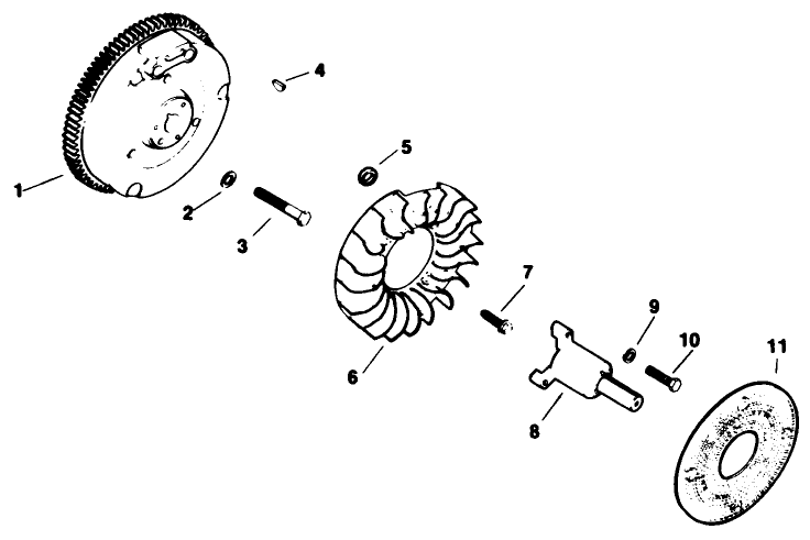 Flywheel-Engine Model No. M16 Spec. No. 711526