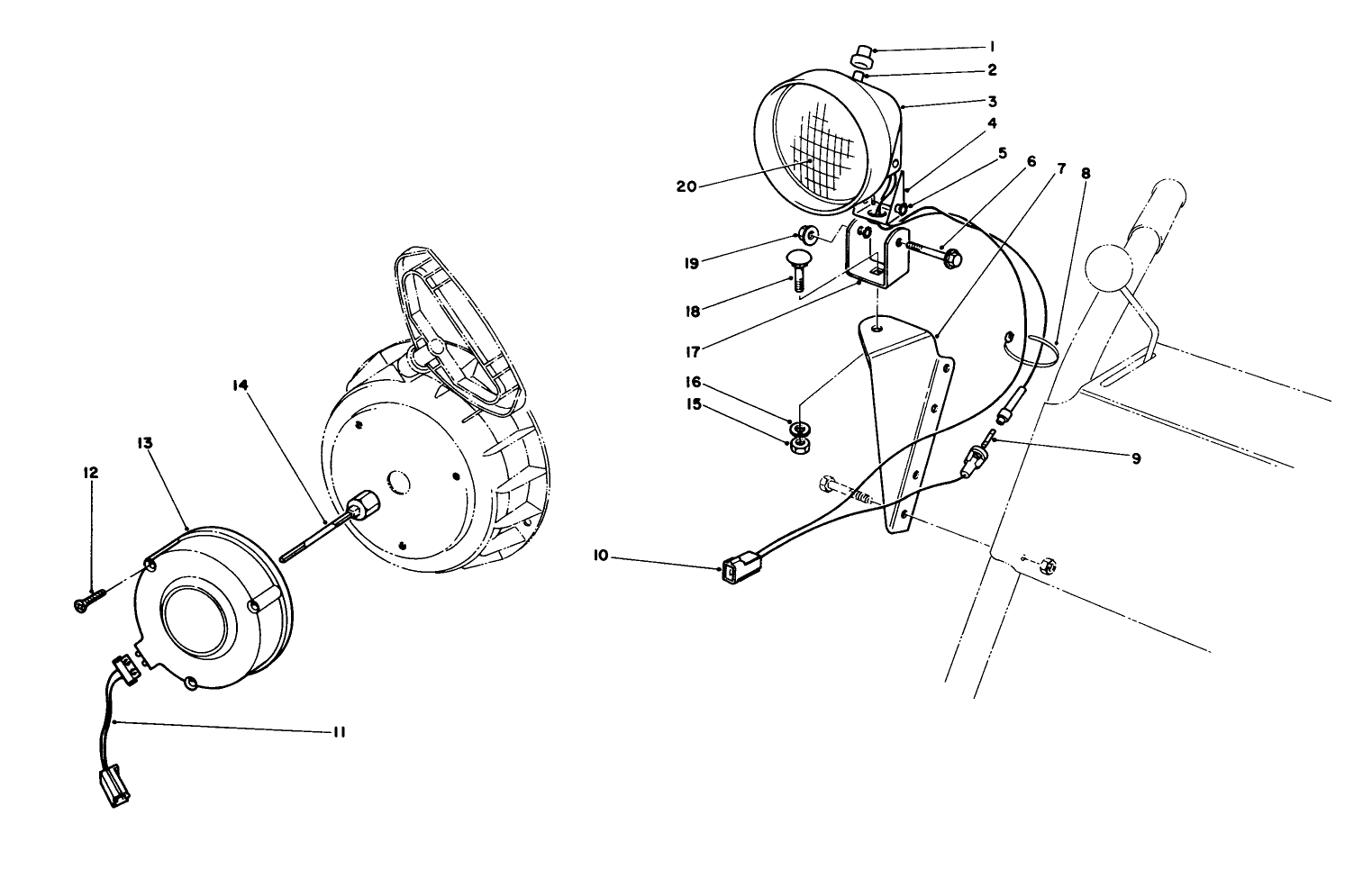 Light Kit No. 549821 (optional)