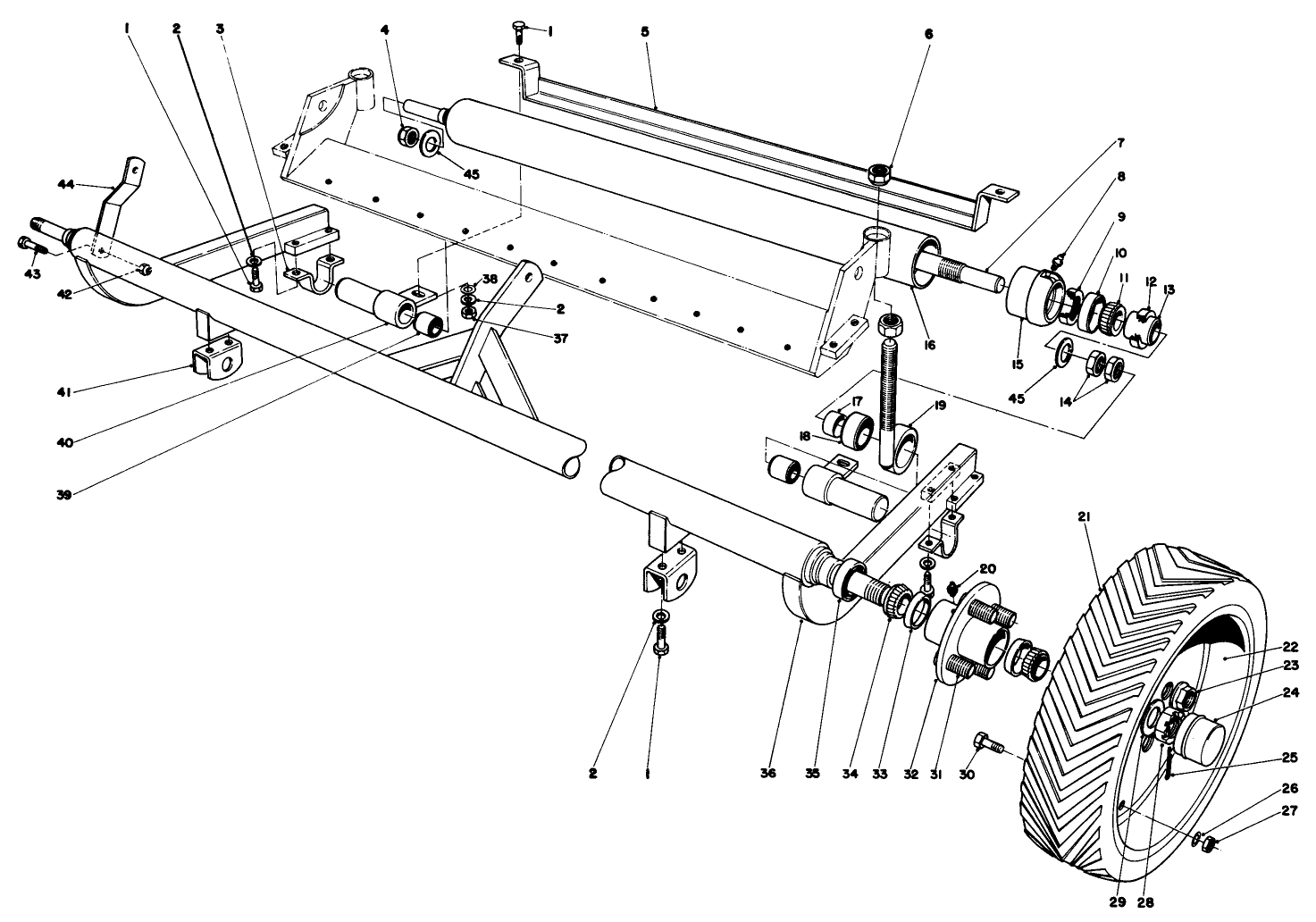 Carrier Frame And Roller Assembly
