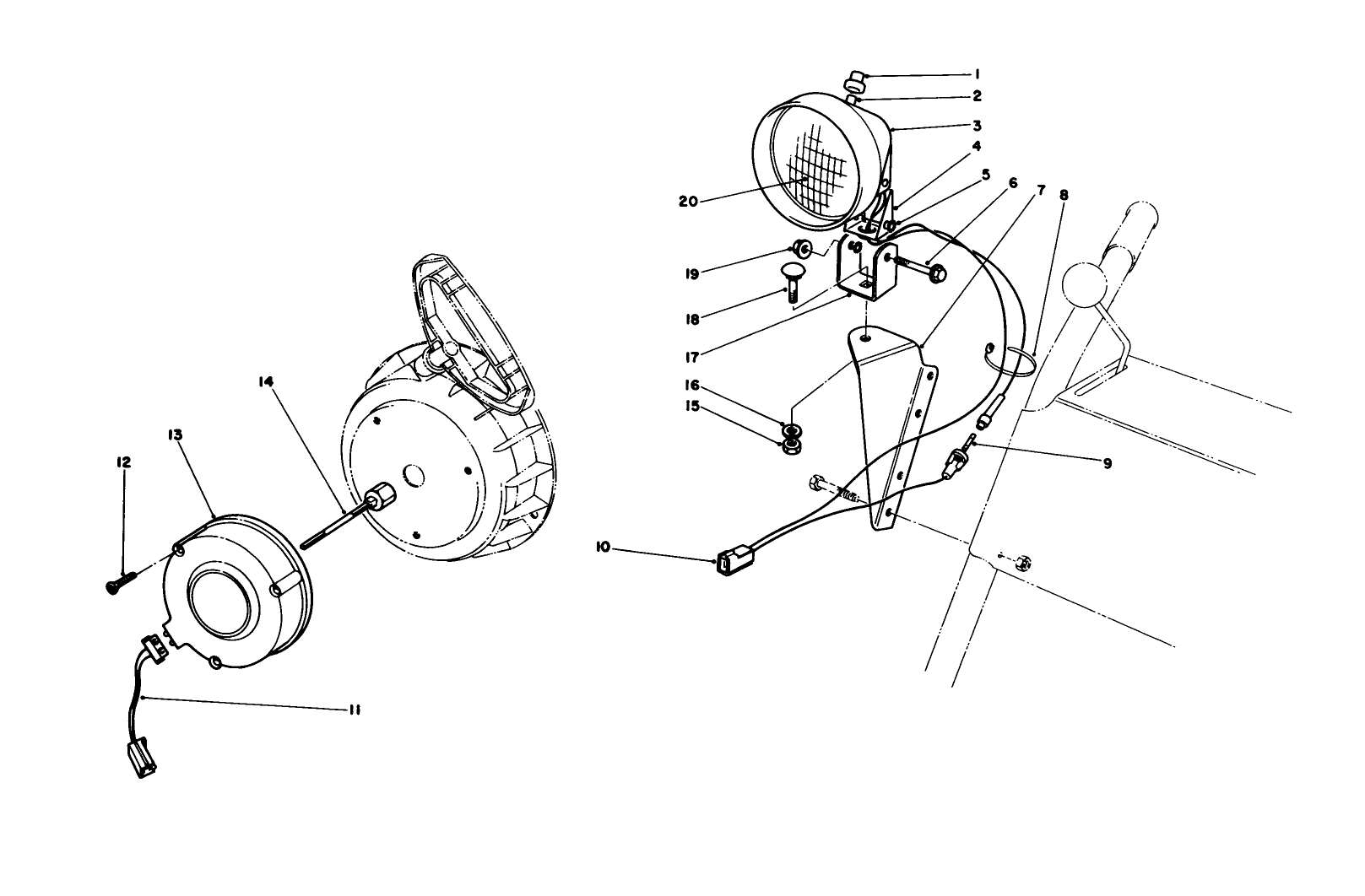 Light Kit No. 54-9821 (optional)
