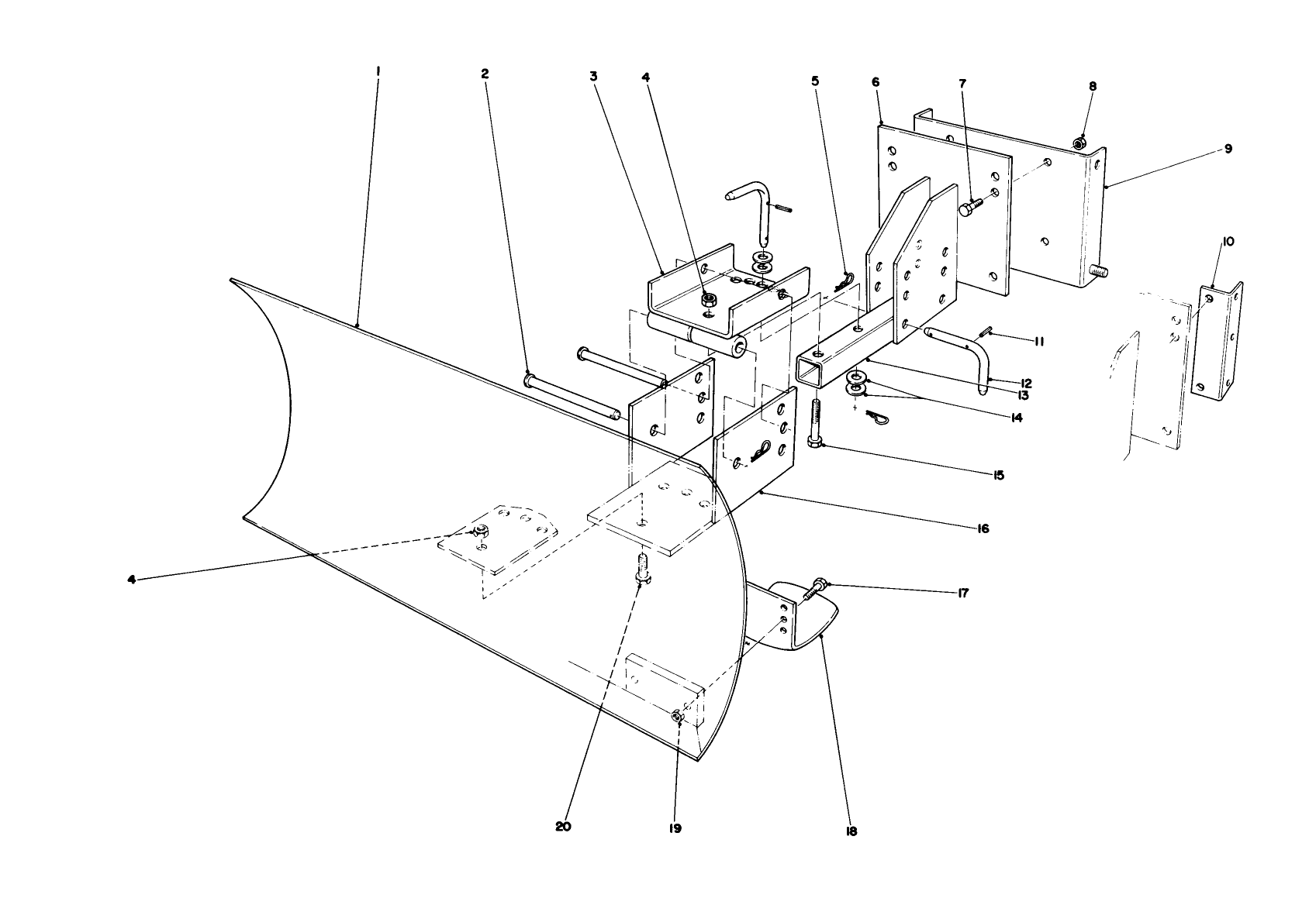 Grader Blade Assembly Model 59099 (optional)