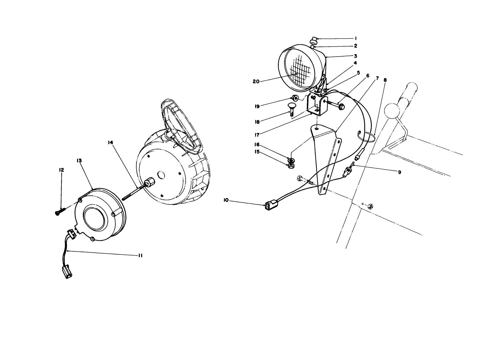 Light Kit No. 54-9821 (optional)