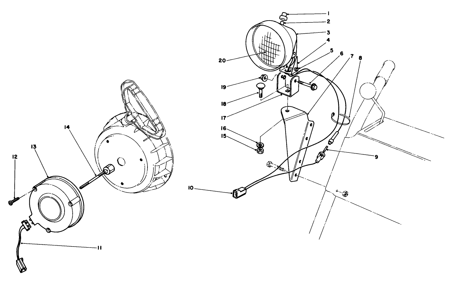 Light Kit No. 54-9821 (optional)