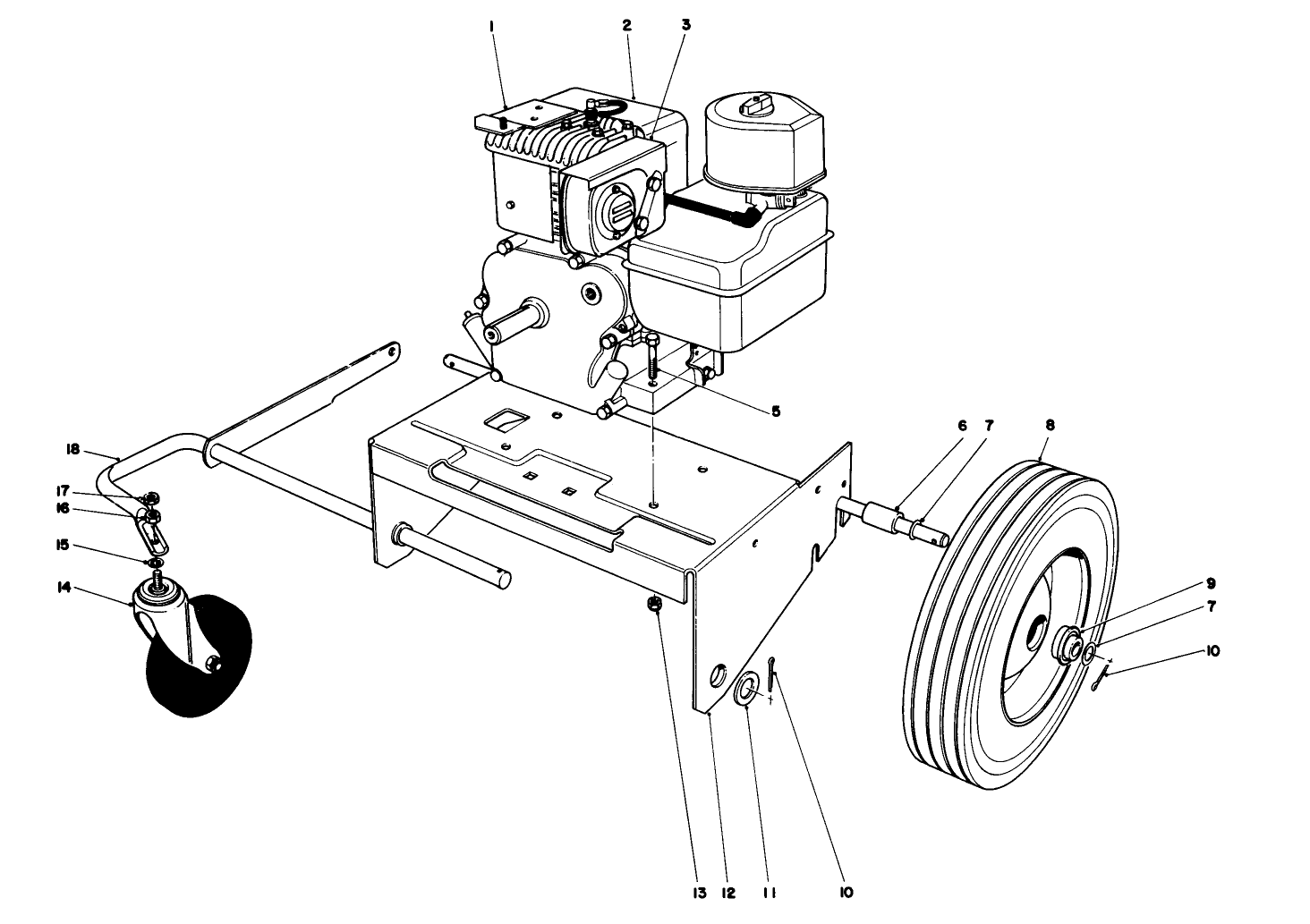 Engine And Base Assembly (model 62912)