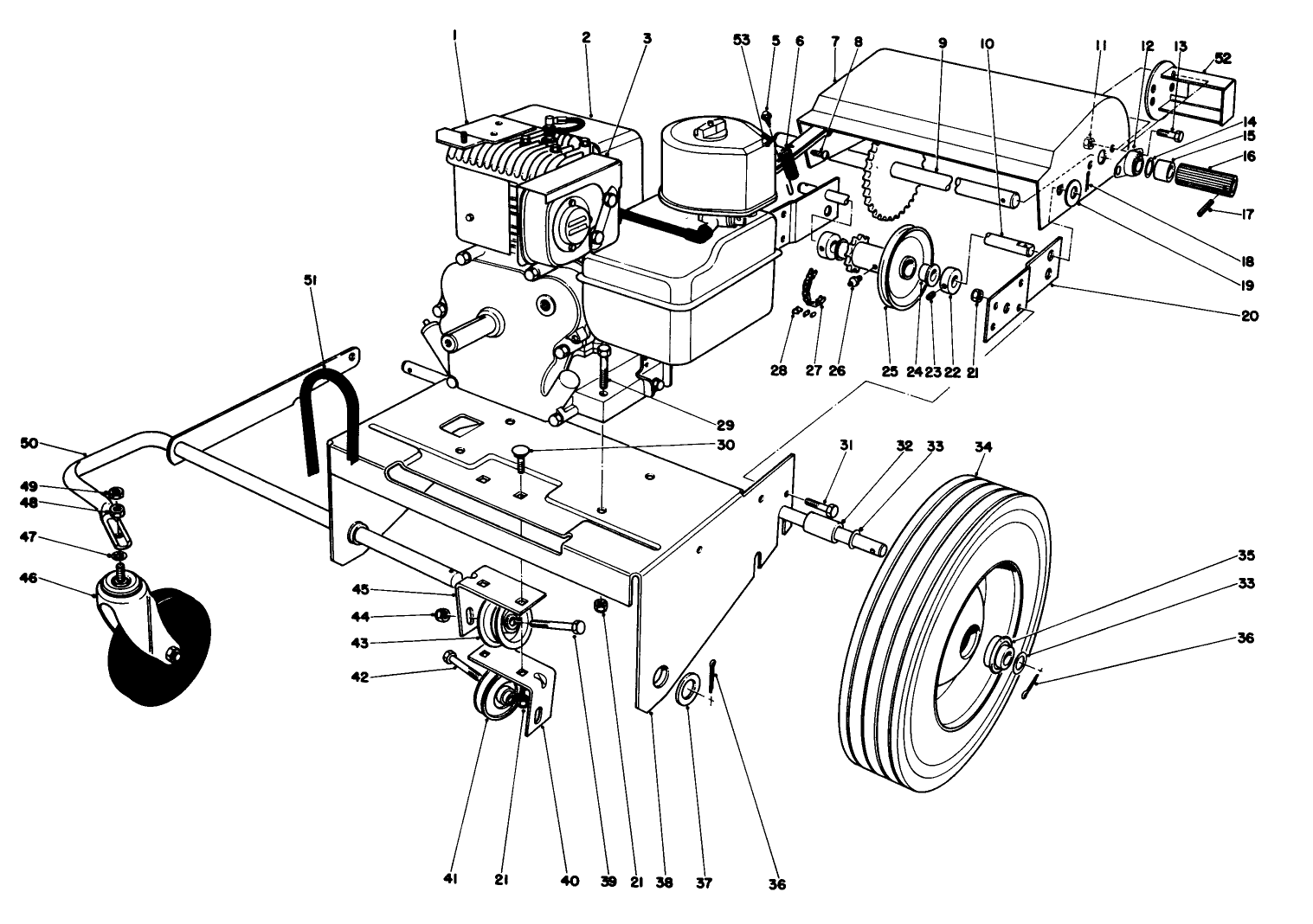 Engine And Base Assembly (model 62923)