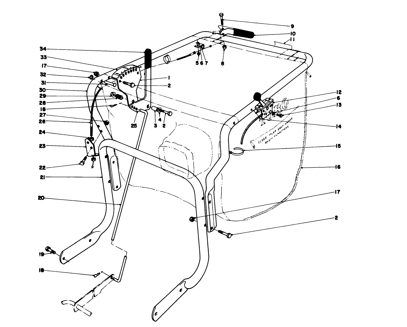 Controls And Handle Assembly (model 62923)
