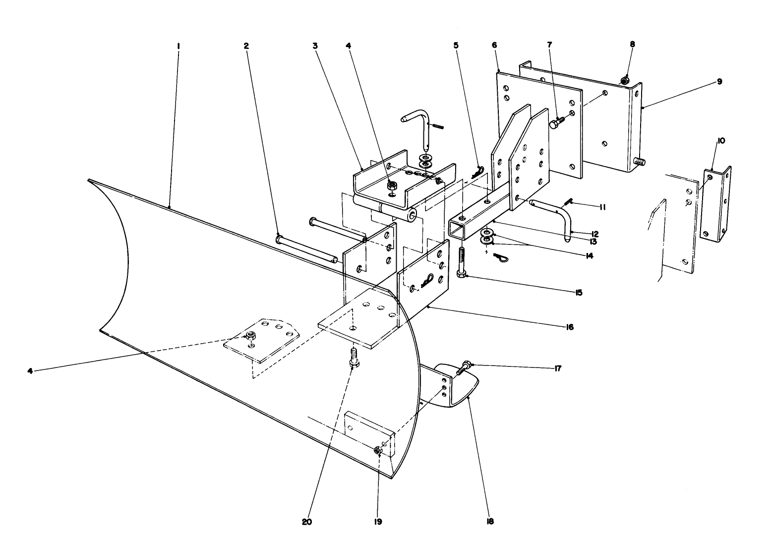 Grader Blade Assembly (model No. 59099)(optional)