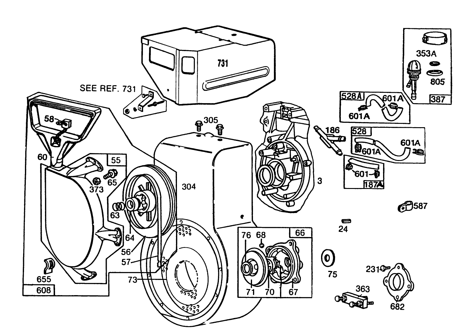 Engine Briggs & Stratton Model No. 252416-0735-01 (continued)