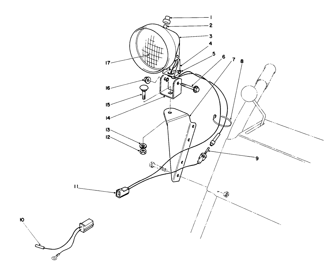 Light Kit No. 54-9820 (optional)