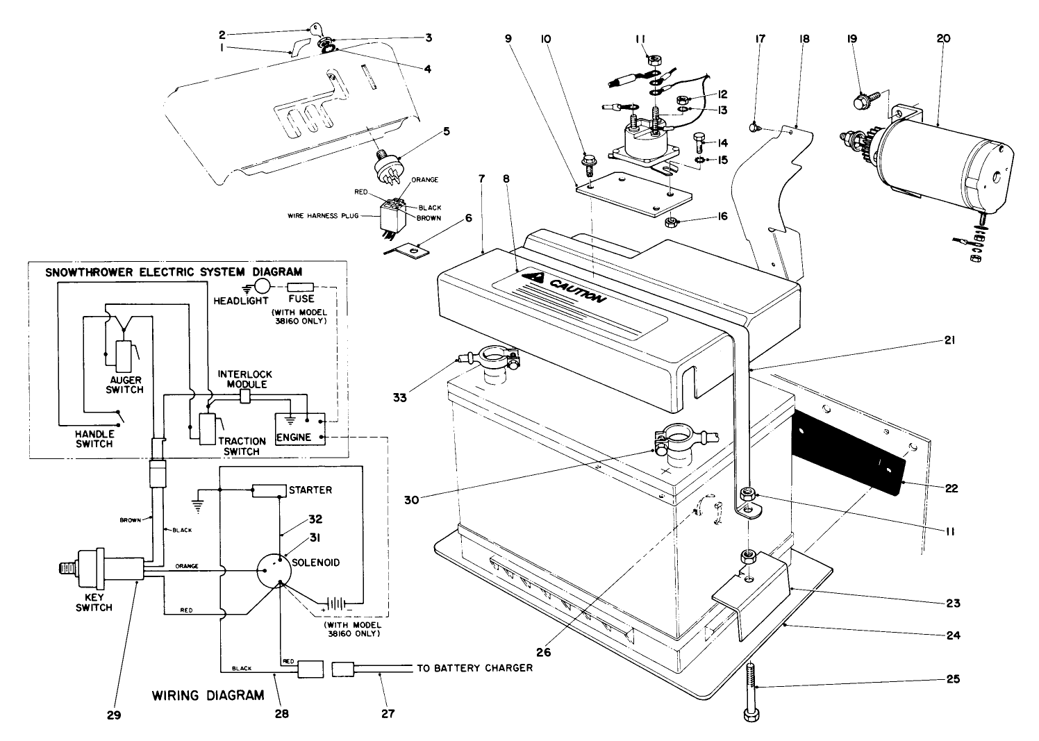 12 Volt Starting Motor Kit 42-3370 (optional)