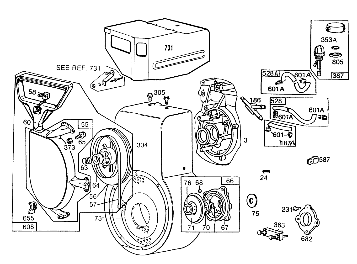 Engine Briggs & Stratton Model No. 252416-0734-01 (continued)
