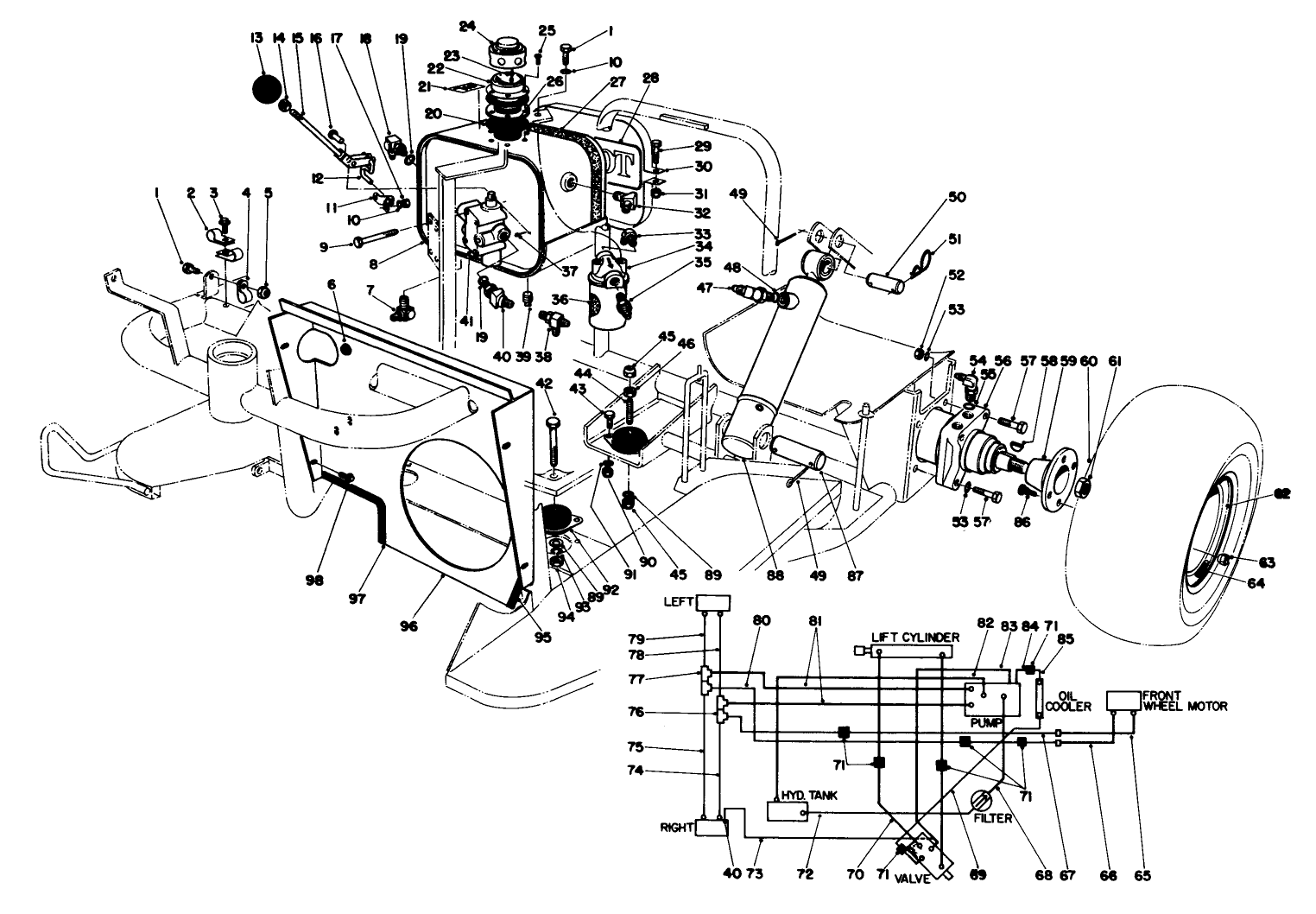 Hydraulic Tank And Systems Diagram