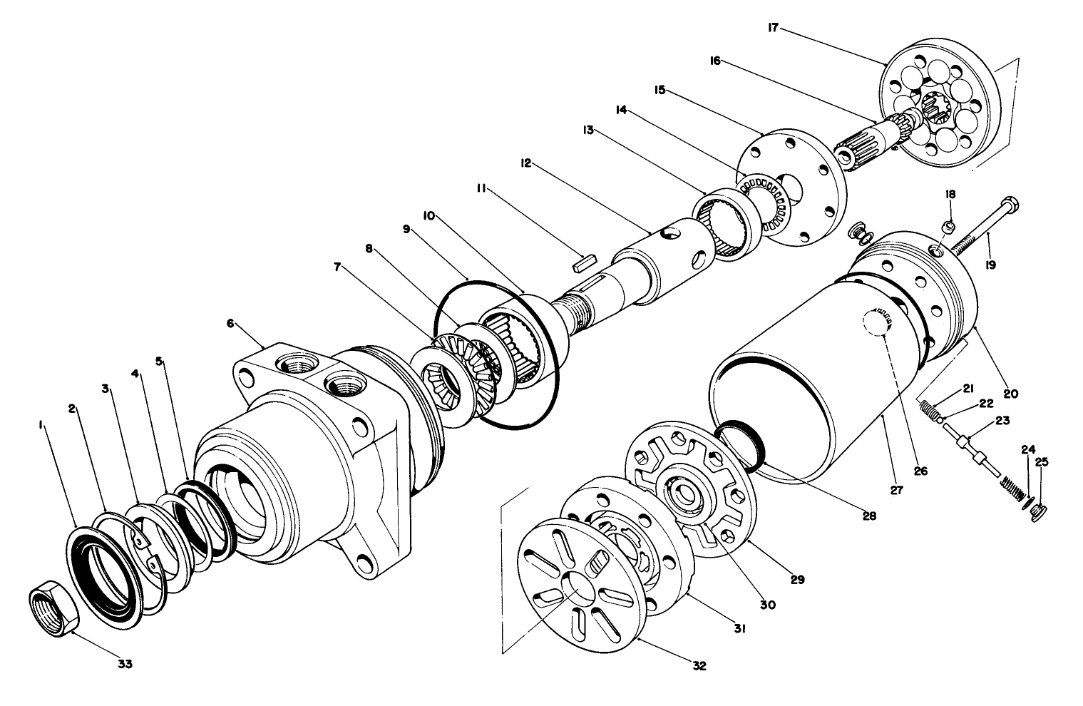 Hydraulic Drive Motor Right Rear No. 49-8630