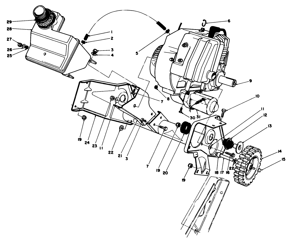 Engine & Main Frame Assembly