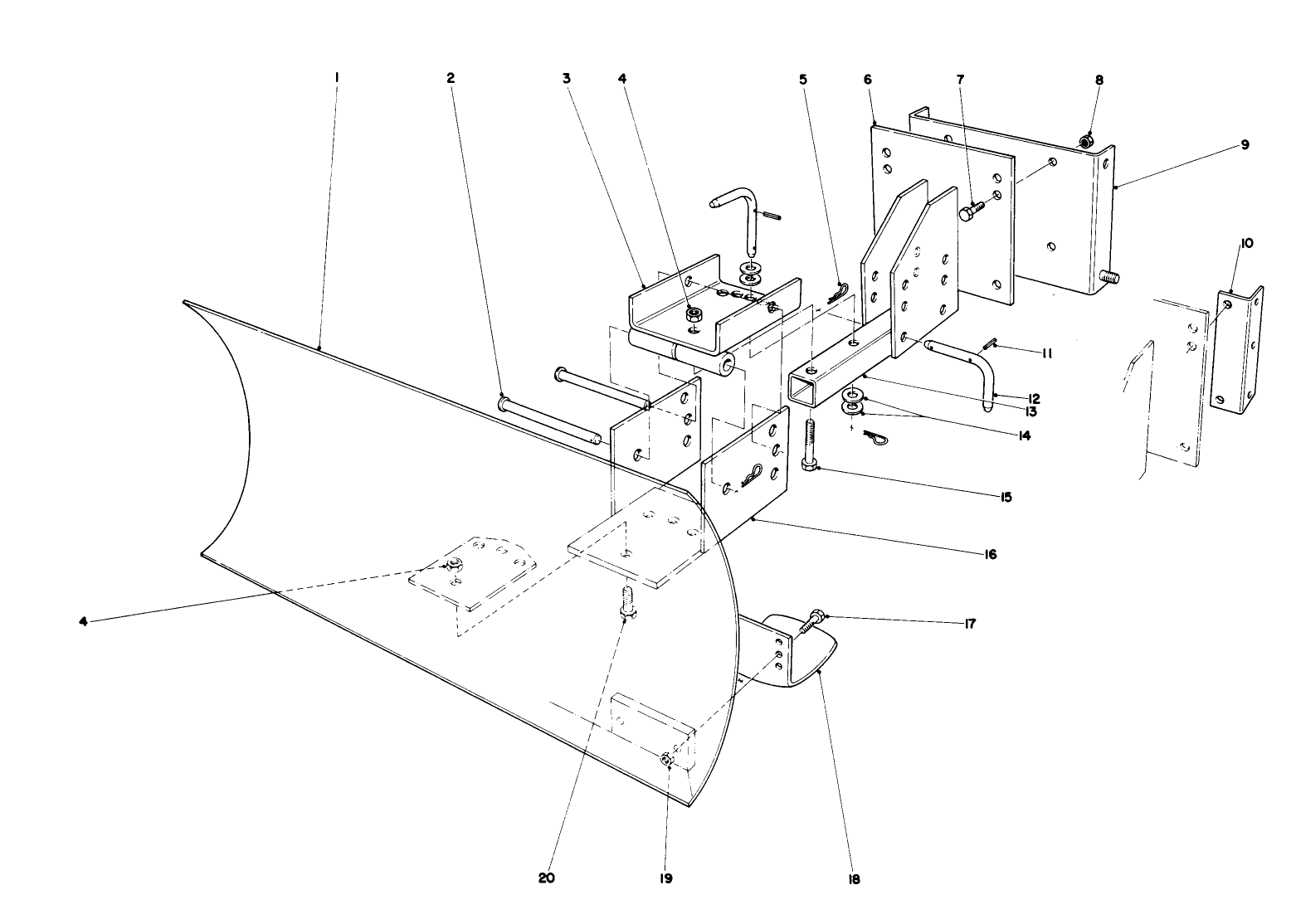 Grader Blade Assembly Model No. 59099 (optional)