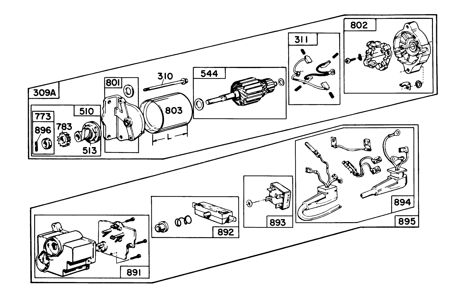 Starter Motor Kit Model No. 37-4630 (optional)