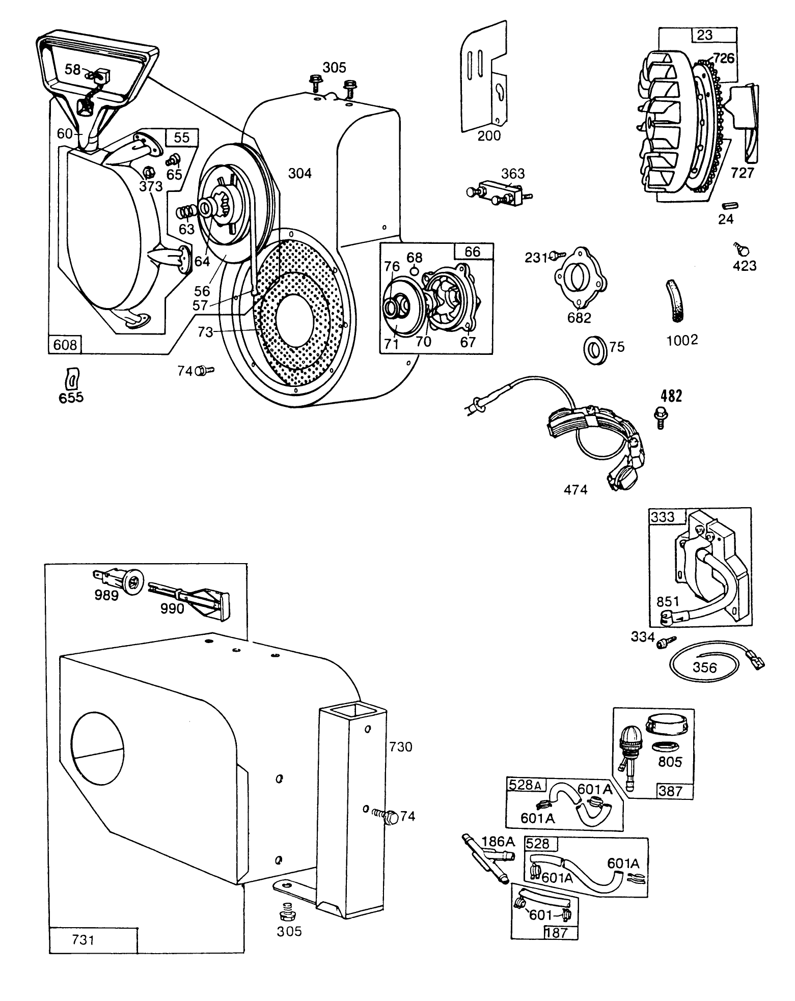 Engine Briggs & Stratton Model No. 190406-3054-01 (continued)