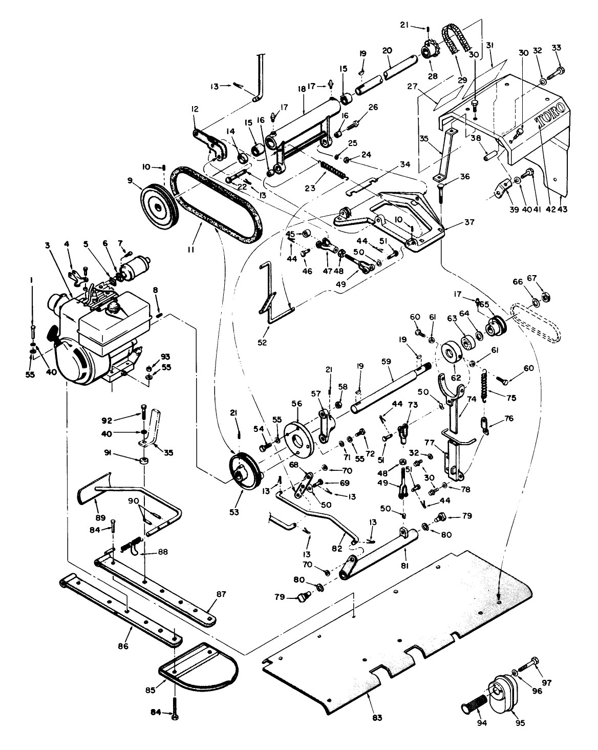 Engine And Countershaft Assembly