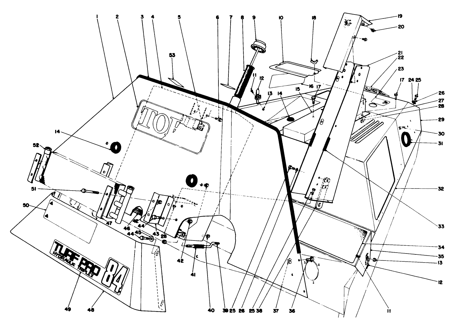 Hydraulic Reservoir And Front Shroud