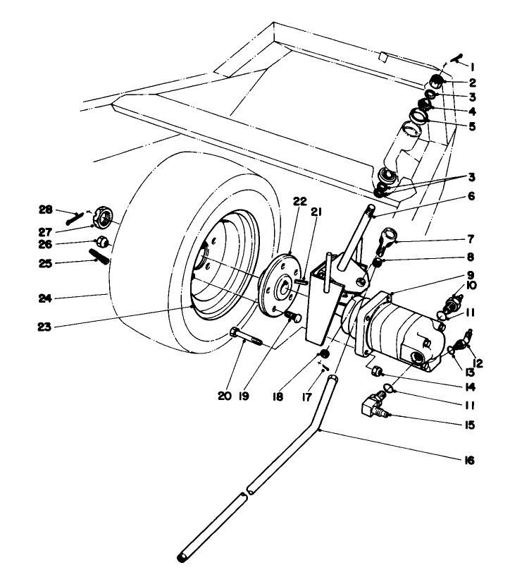 Rear Wheel And Motor Assembly